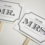 Vintage Design - Mr and Mrs..