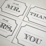 Vintage Design - Mr and Mrs..