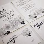 Modern Black and White Wedd..