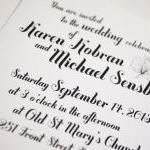 Modern Black and White Wedd..