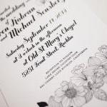 Modern Black and White Wedd..