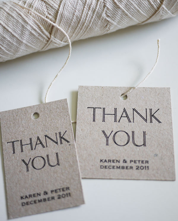 Thank You - Personalized Favor Tags (PRINTABLE)