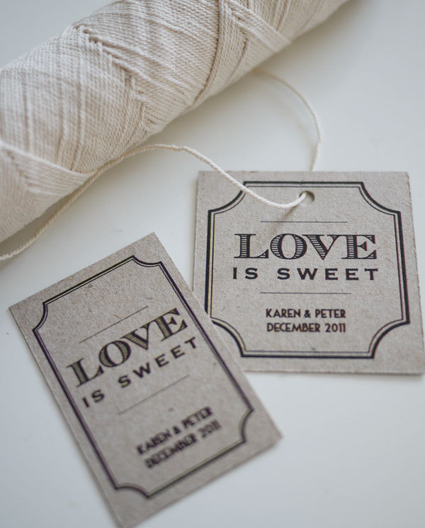 Love is Sweet Personalized Favor Tags (PRINTABLE)