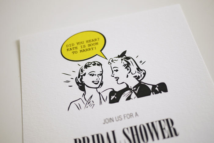 1950's Retro - Bridal Shower Invitation (PRINTABLE)