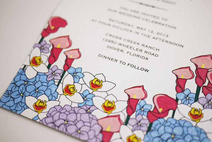 HomeThree Eggs DesignCalla Lily Hydrangea Wedding Invitation PRINTABLE